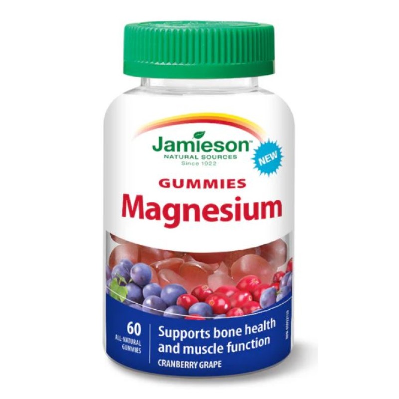 JAMIESON MAGNESIUM BISGLYCINATE GUMMIES 60`S